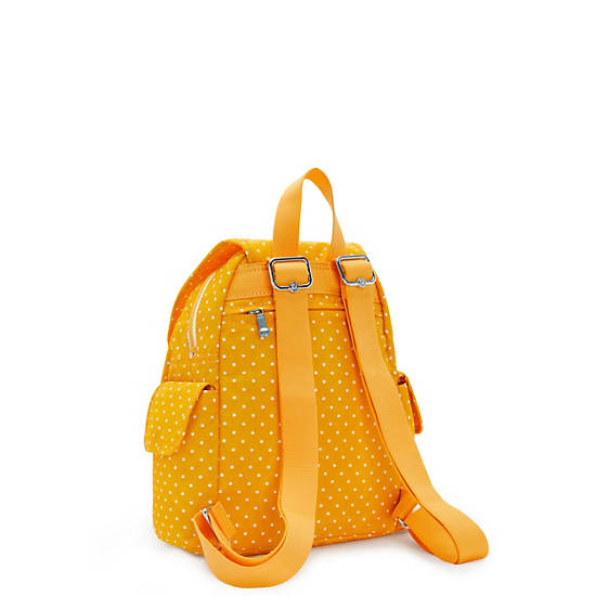 Kipling City Pack Mini Printed Backpack Backpacks Soft Dot Yellow | AU 2023EB